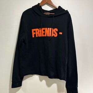 VLONE Mens Size Large Classic Friend Graphic Pullover Hoodie